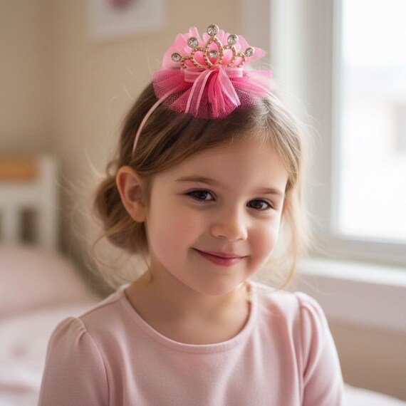 Pink tiara,pink crown, fuchsia tiara, fuchsia crown, baby tiara, baby crown, princess crown, princess tiara, royal pink tiara,birthday tiara