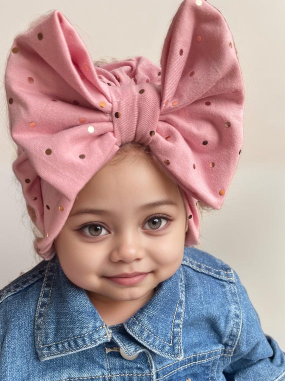 Baby Hat Baby Girl Hat with Bow Baby Hat with Bow Baby Hat Girl Beanie Pink Baby Hat Newborn Baby Hat Pink Newborn Baby Hat Pink Baby Hat