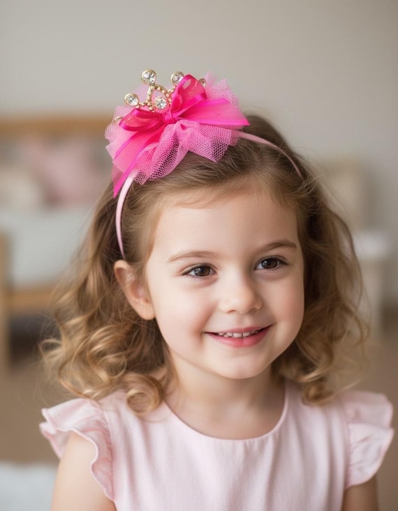 Pink tiara,pink crown, fuchsia tiara, fuchsia crown, baby tiara, baby crown, princess crown, princess tiara, royal pink tiara,birthday tiara