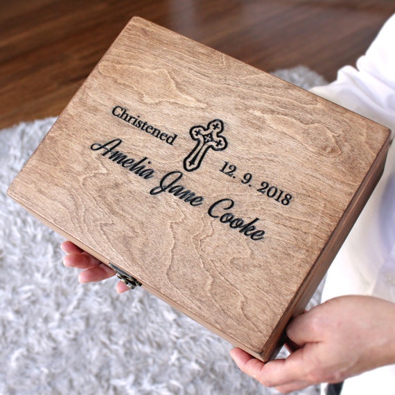 Souvenirs Baptême Personnalisés – 12 Pièces En Bois Calé, Fabrication Mexicaine
