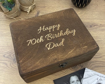 Personalised Wooden Cufflink and Watch Box - Father's Day - Gift for Dad - Handcrafted Keepsake Box