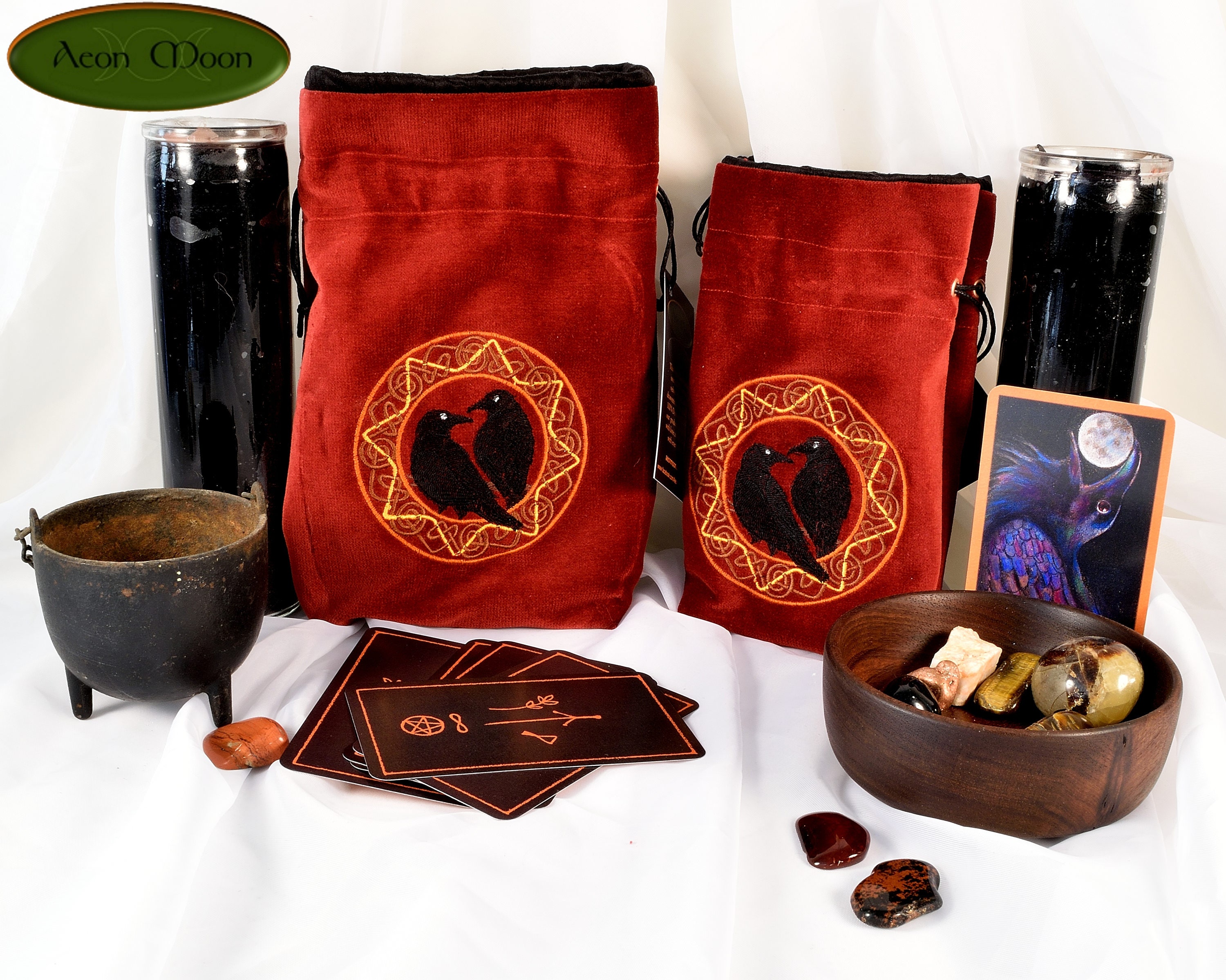 Odin's Ravens   -  Tarot Bag, Oracle Cards, or Crystal Bag , All …