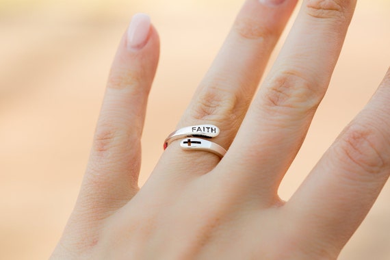 Adjustable 2024 faith ring