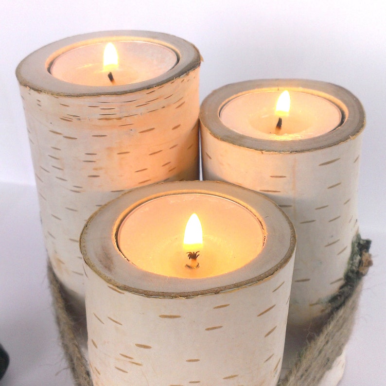 Wooden Candle Holders Tree Branch Candle Holders Home Decor Etsy
