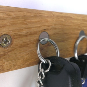 Magnetic Key Rack, Key Holder, Wood Key Holder, Wall Mounted Key Holder, Key Storage Holder, Wooden Wall Key Organizer, Key Organizer