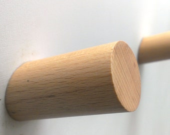 Beech Wall Hook,  Wooden Coat Hook, Coat Rack, Modern Wooden Hook, Home Decor,  Decorative Branches, Accessorize