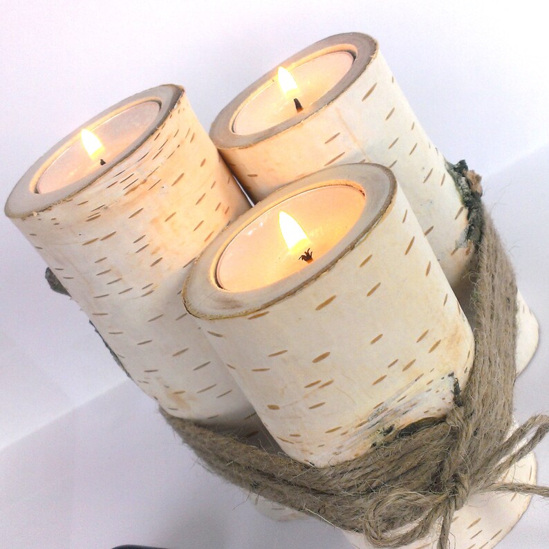 Wooden Candle Holders Tree Branch Candle Holders Home Decor Etsy