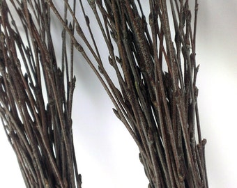 100 pc.Twigs, 2 Bundles of Birch Twigs, Birch Bark Wedding Decor, Birch Branches, Rustic Weddings, Decorative Birch, Rustic  Decor