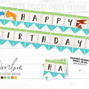 Dinosaur Party Banner, Dino Party, Party Decorations, Dinosaur Birthday, Dino Banner