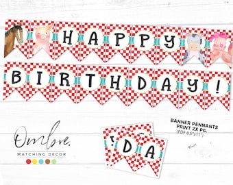 Baner na przyjęcie urodzinowe na farmie, baner urodzinowy, dekoracje na przyjęcie na farmie, natychmiastowe pobranie