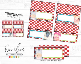 Namioty z jedzeniem na przyjęcie urodzinowe na farmie, kwiatowe przyjęcie na farmie, dekoracje na przyjęcie w stylu różowym na podwórku, natychmiastowe pobranie