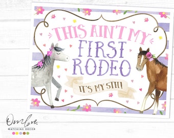 Znak powitalny na przyjęcie urodzinowe dla koni