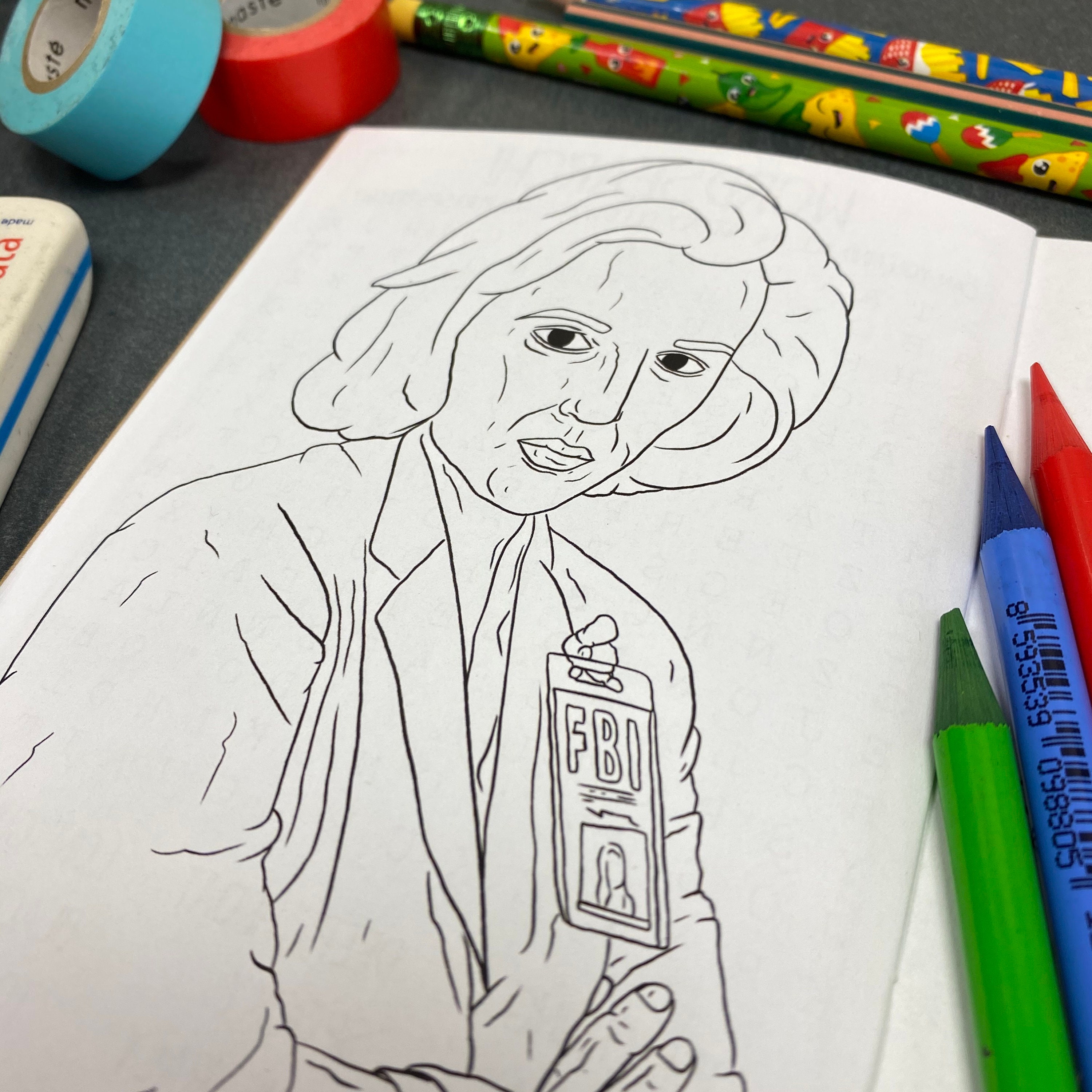 The Xfiles Rainy Day Colouring & Activity Book Etsy