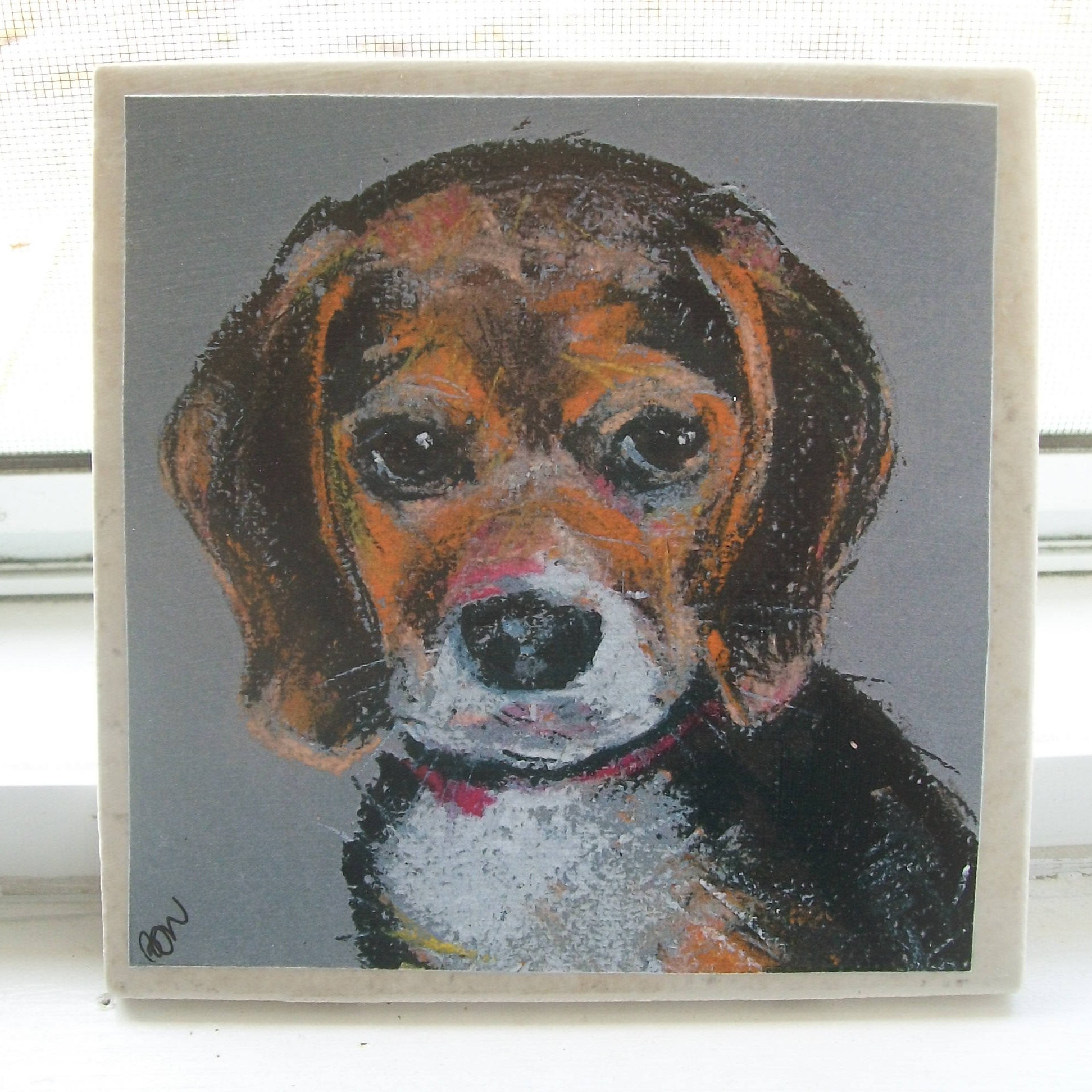 Beagle Puppy Nozoo Art Studio Beagle Wall Decor Dog Etsy
