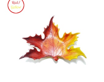 Maple Leaf Leather Tray