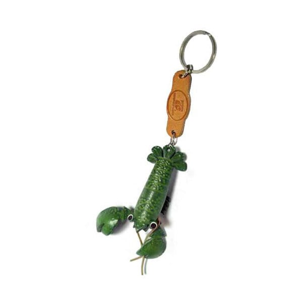 Porte-clés personnalisé homard, porte-clés animal en cuir, porte-clés personnalisé, breloques, cadeaux nature, joli porte-clé