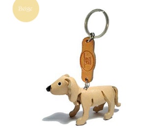 Porte-clés personnalisé GOLDEN RETRIEVER, porte-clés animal en cuir, porte-clés personnalisé, breloques, cadeaux nature, porte-clé mignon