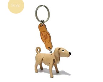 Personalisierte LABRADOR RETRIEVER Schlüsselanhänger, Leder Tier Schlüsselanhänger, personalisierte Schlüsselanhänger, Charms, Natur Geschenke, niedlicher Schlüsselanhänger