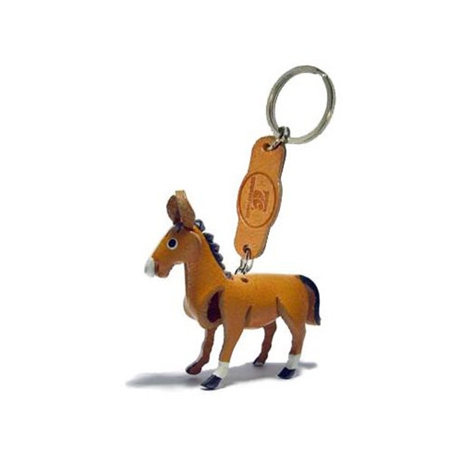 Personalised Horse Keyring Leather Animal Keychain Etsy UK
