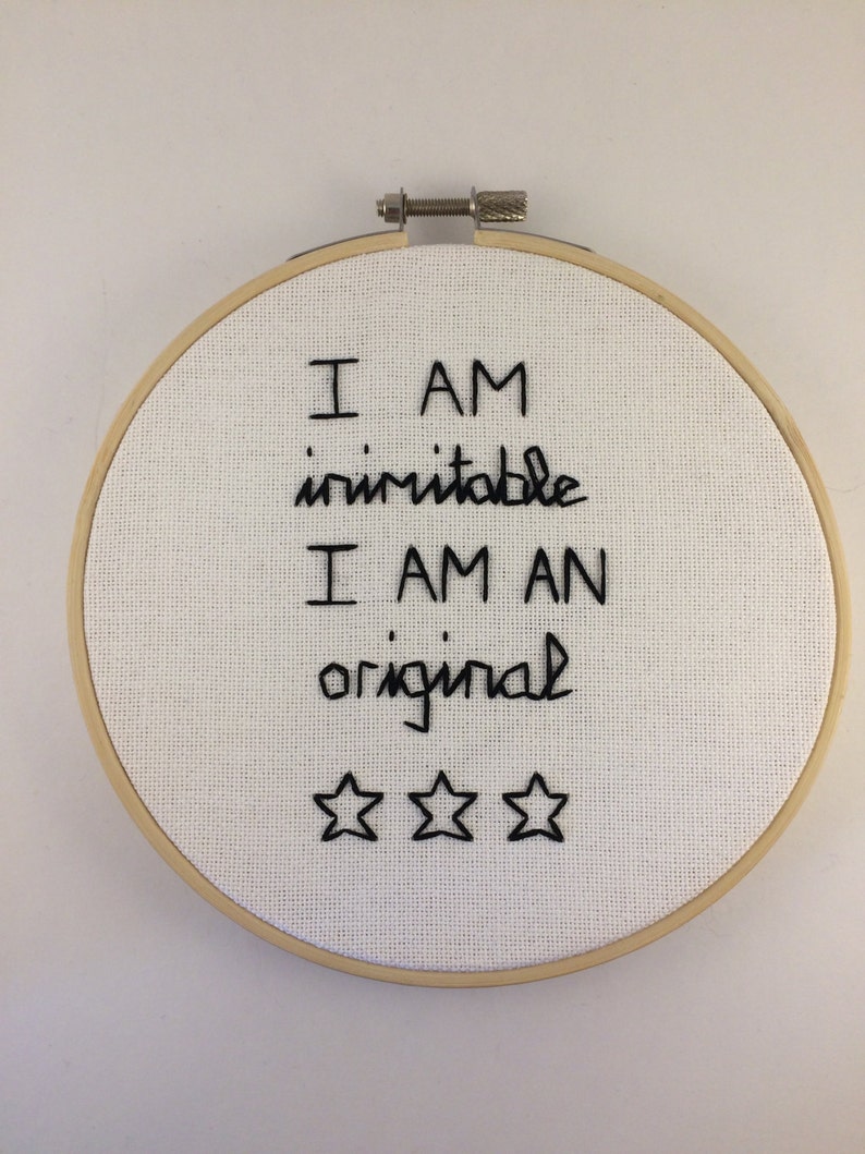 Hamilton Musical Quote Embroidery Etsy