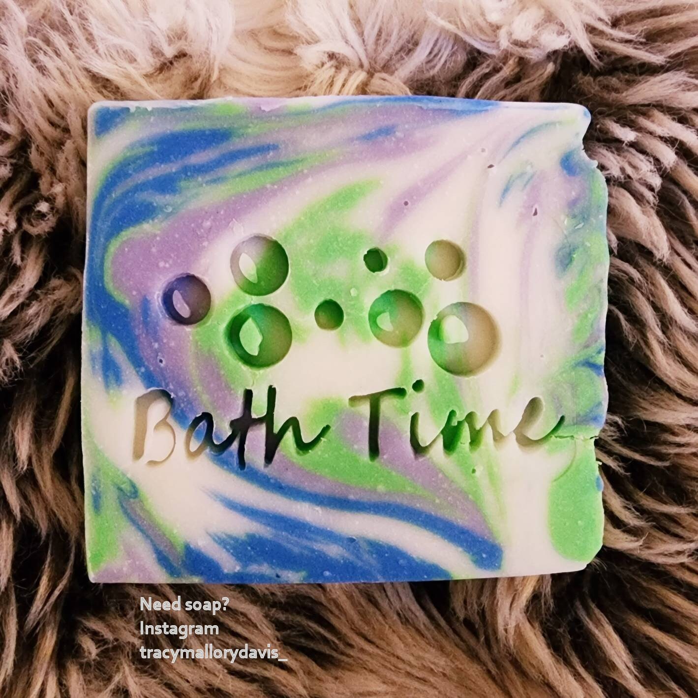 Bubbles Bath Time Stamp for Homemade Soap -  Denmark