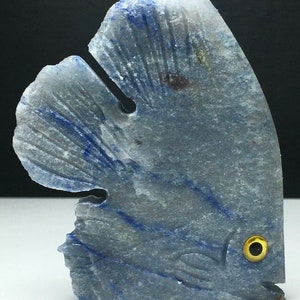 80g Blue Aventurine Carved Fish