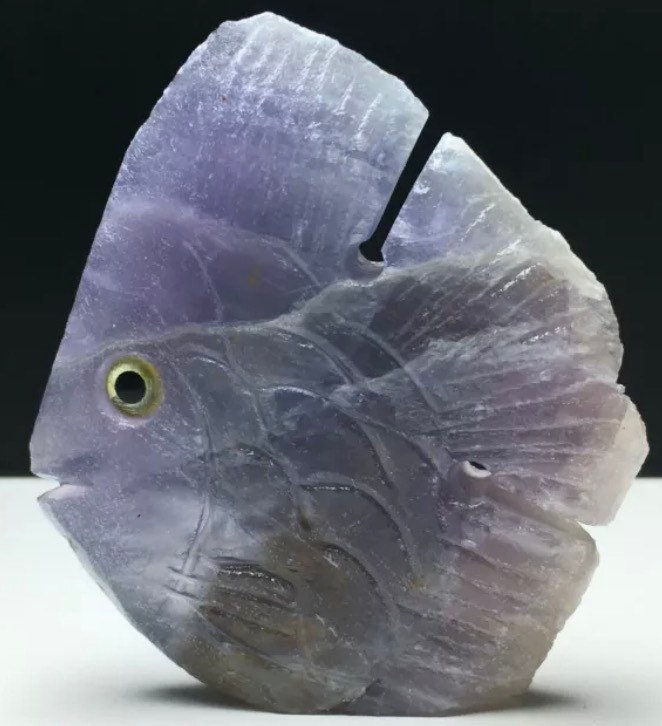 97g Fluorite Carved Fish