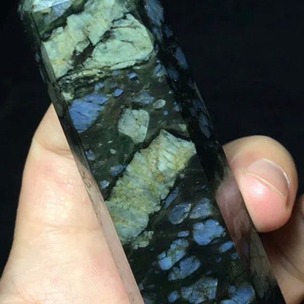 121g Natural Que Sera Llanite Quartz Crystal Obelisk Carved Point Wand Stick