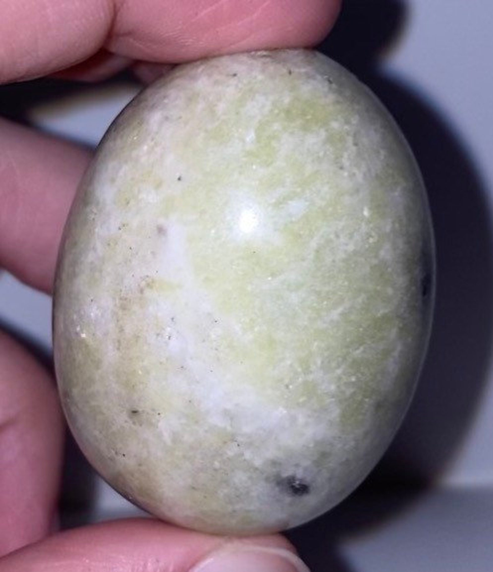 88g Carved Natural Jade Egg Shape Etsy