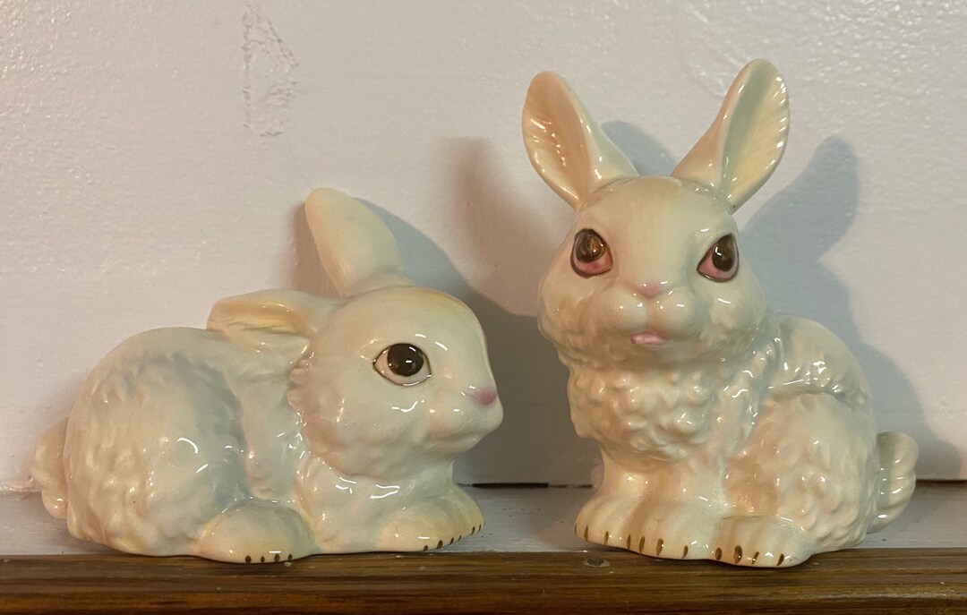 Vintage 1950s Goebel Pair of Bunny Rabbits West Germany Etsy