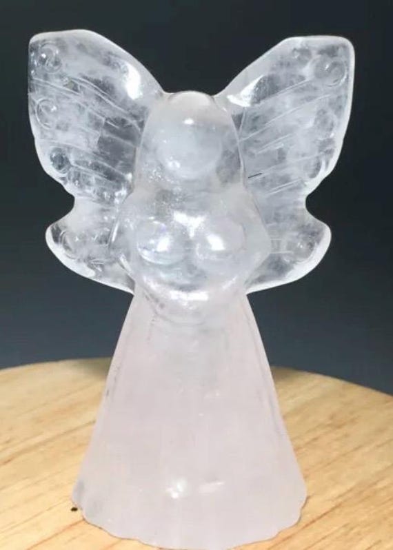 48g ローズクォーツ彫刻エンジェル - Etsy 日本