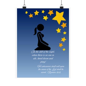 Serene Sternennacht Poster
