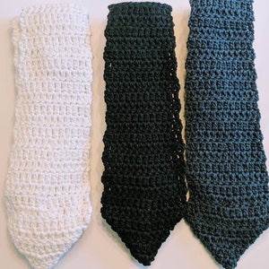 Crochet Necktie - Monochrome Group - A Classic with a Twist