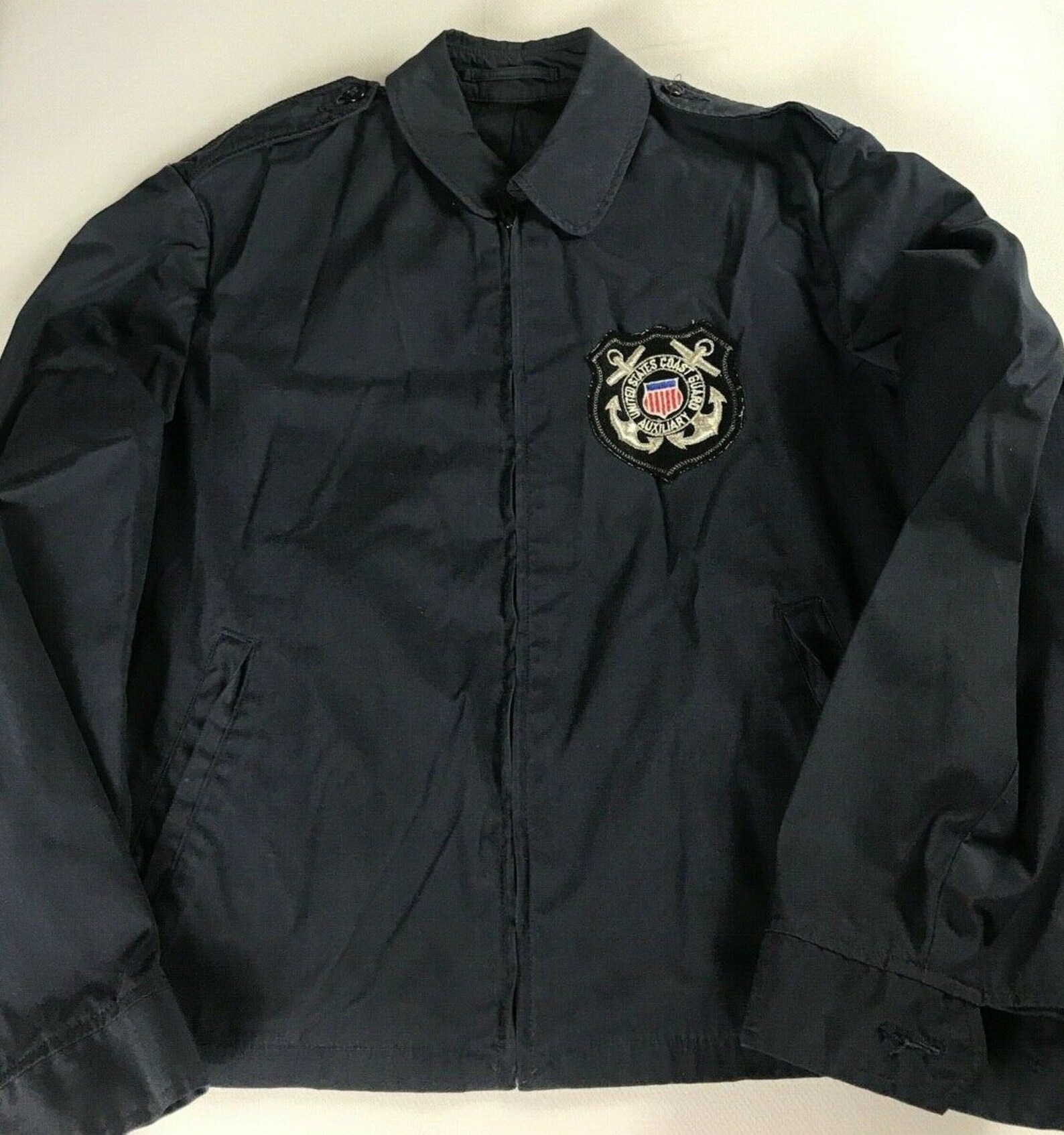 United States Coast Guard Jacket Mens 40R Auxiliary Coat Fits Etsy