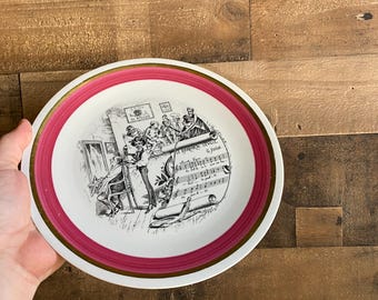 Villeroy & Boch Mottahedeh Placa True Vintage Luxemburgo Rossini Le Barbier De Sevilla Ópera Alemania