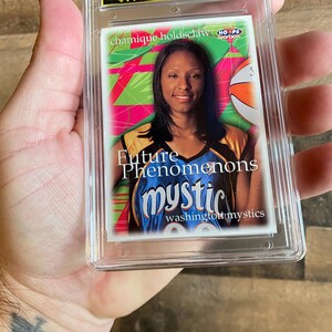 Chamique Holdsclaw Rookie Card Vintage 1999 Graded 10 Mint Fleer Skybox 105 Slab WNBA Future Phenomenons Mystics image 3