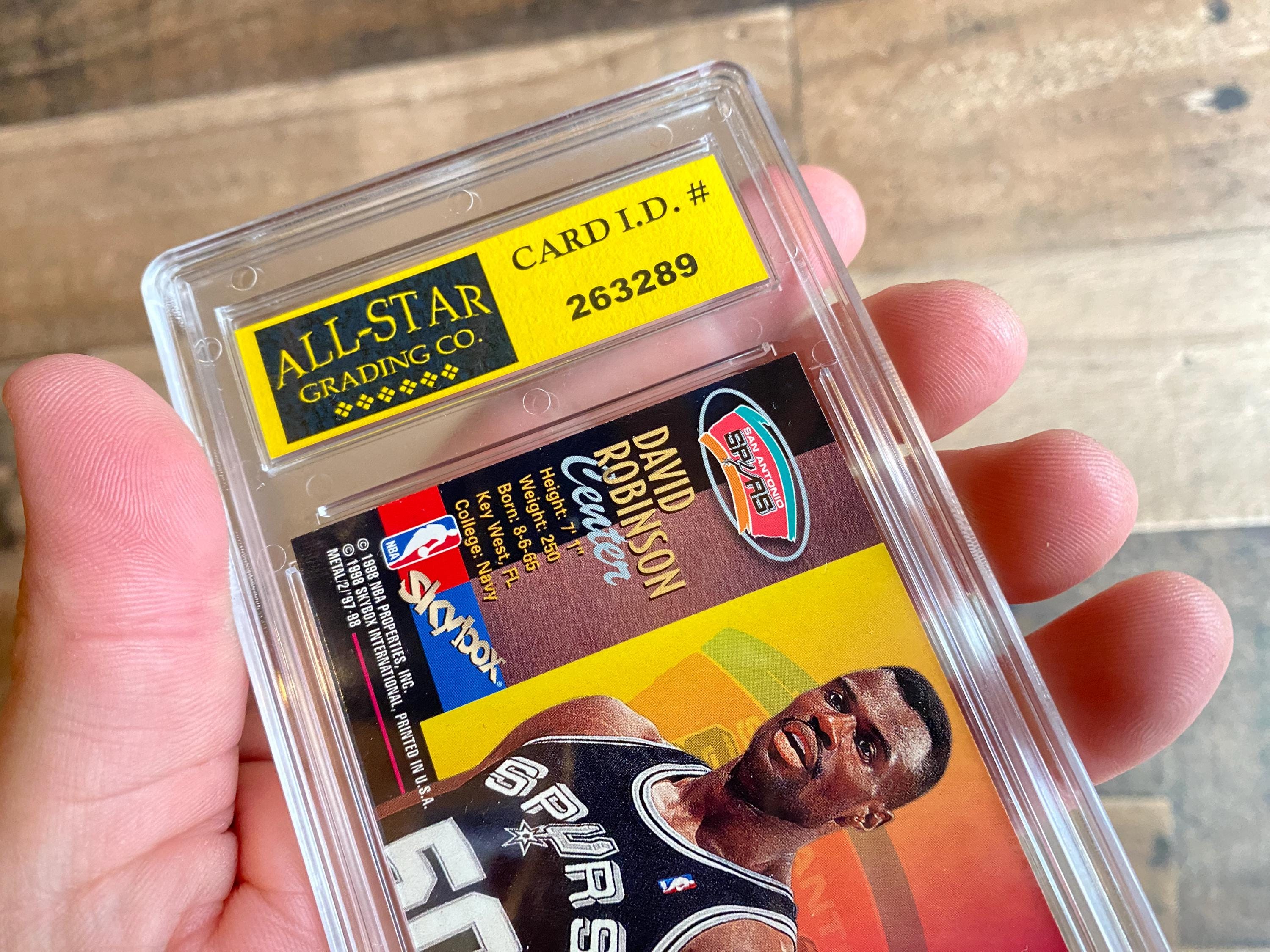 David Robinson Metal Universe Skybox Card Vintage 1997-98 Graded 