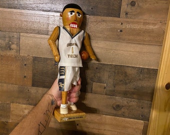 Georgia Tech Nutcracker 2002 Basketball Large 16" Yellow Jackets 346/500