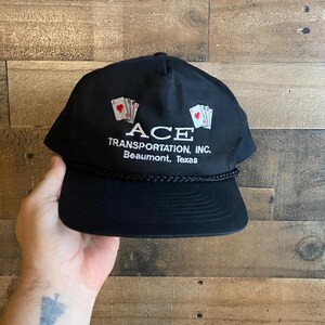 Ace Transportation dubbele snapback hoed True Vintage Rope Cap Beaumont Texas volwassen heren vader kaarten genaaide cobra
