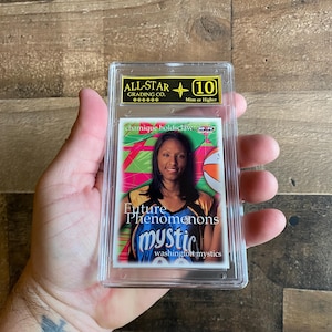 Chamique Holdsclaw Rookie Card Vintage 1999 Graded 10 Mint Fleer Skybox 105 Slab WNBA Future Phenomenons Mystics image 1