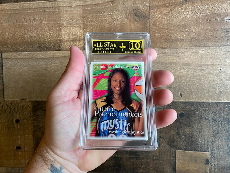 Chamique Holdsclaw Rookie Card Vintage 1999 Graded 10 Mint Fleer Skybox 105 Slab WNBA Future Phenomenons Mystics image 1