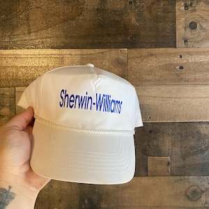 Sherwin Williams Snapback Hat True Vintage Rope Cap Adult Mens Dad Painter Paint Painting