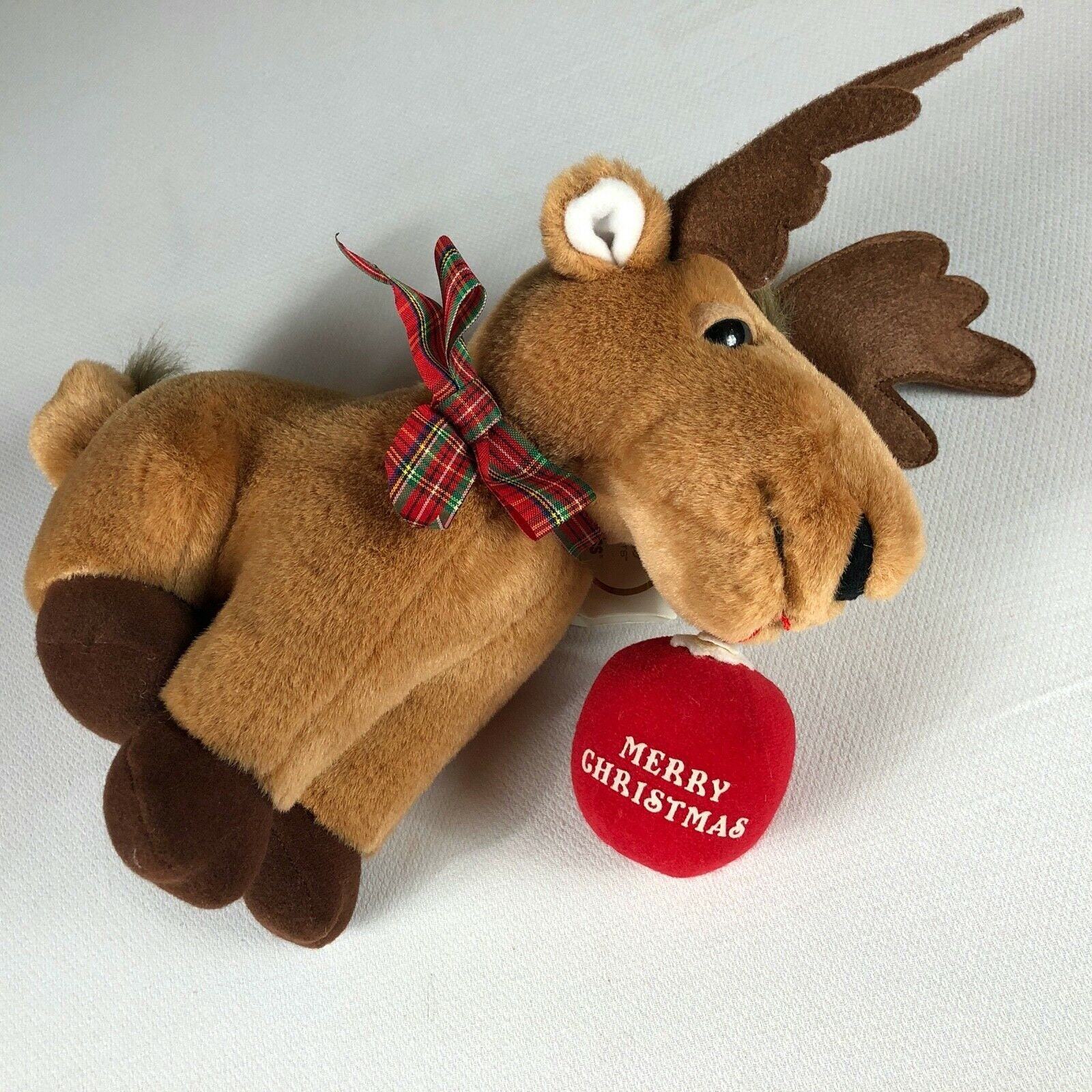 vintage reindeer stuffed animal