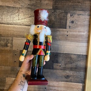Nutcracker Large 14" Toy Soldier Christmas Holidays International Bazaar Vtg