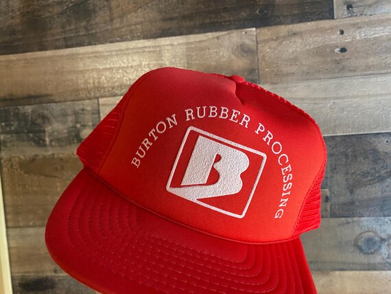 Burton Rubber Processing Double Snapback Hat True… - image 3