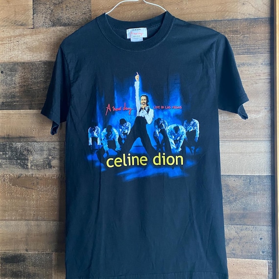 Celine Dion Vintage Novelty T Shirts Celine Dion A New Day T-shirt