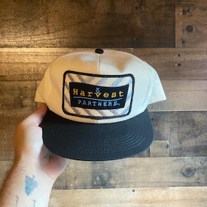 Harvest Partners Snapback Hat Cap Cap USA Made Mens Farmer Farming Dad K-Products Adulte Vtg