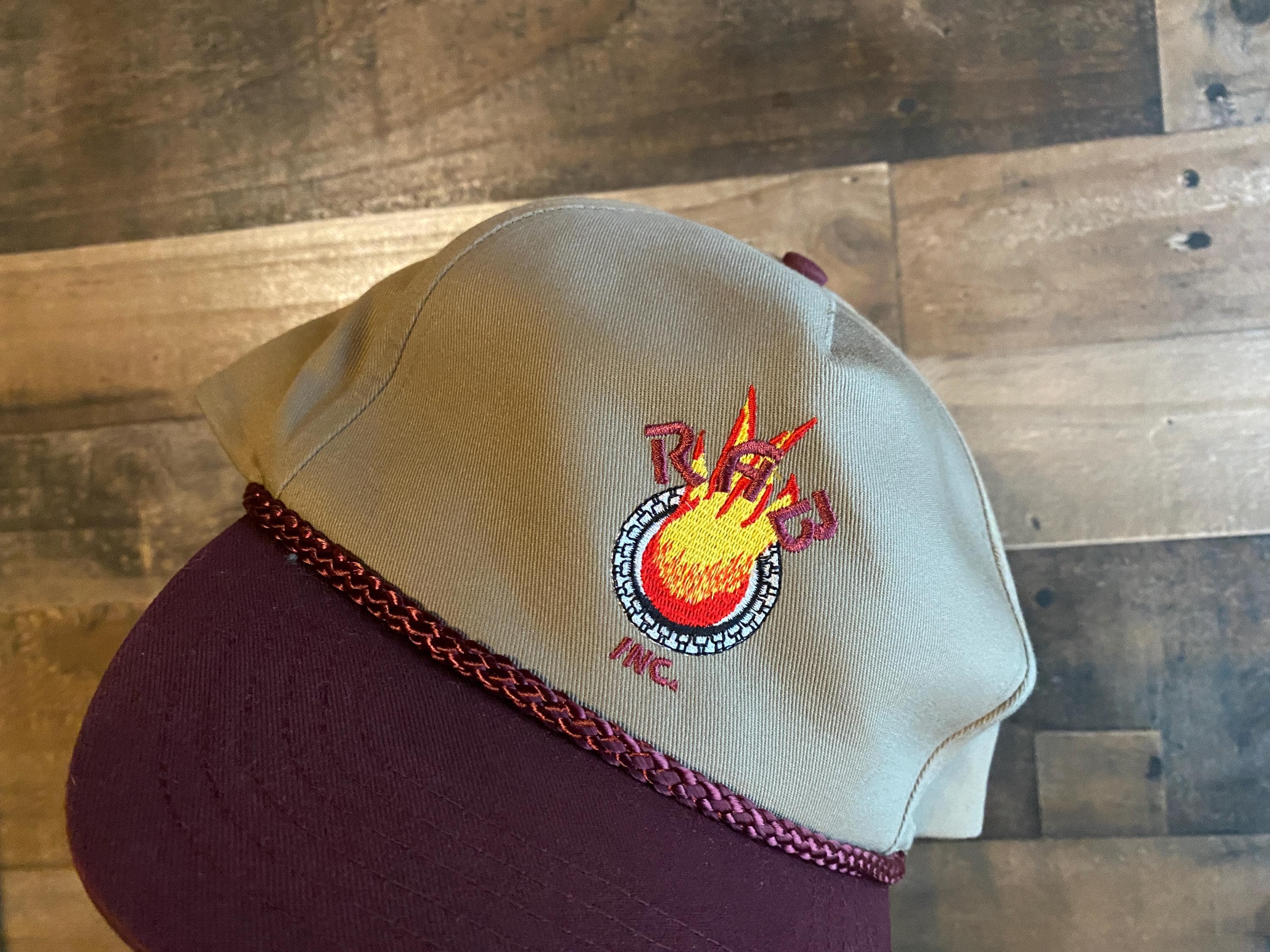 RAB Inc Double Snapback Hat Vintage 90s Y2K Rope Cap Head