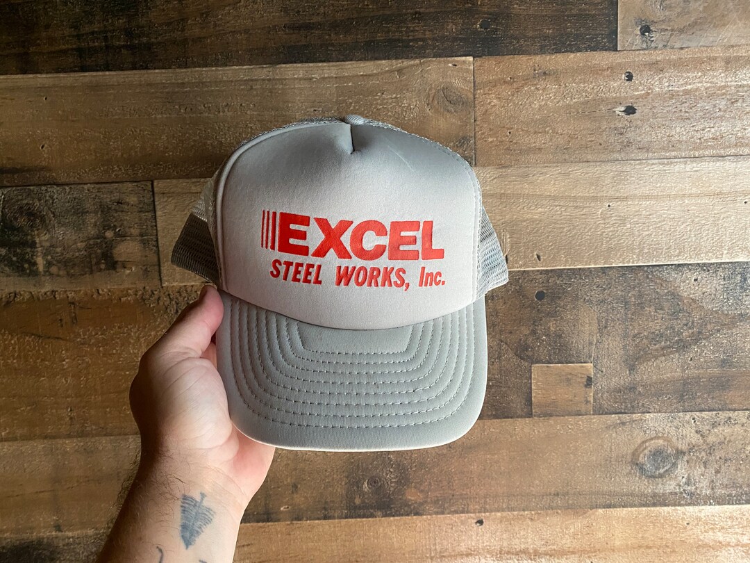 Excel Steel Works Double Snapback Hat Foam Front Cap Trucker Adult Mens