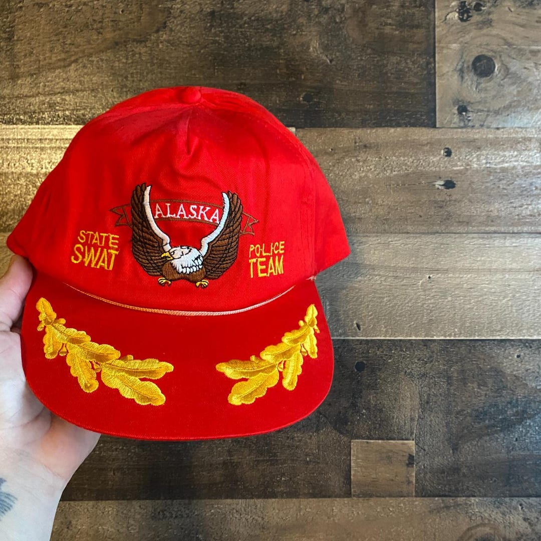 Alaska Snapback Hat Rope Cap State Swat Police Team Leaves Eagle ...